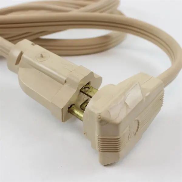 Lot of 3 Heavy Duty White Extension Cords Pre-Owned