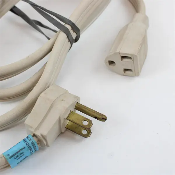 Lot of 3 Heavy Duty White Extension Cords Pre-Owned
