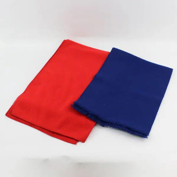 Lot of 2 Red and Blue Unisex Winter Scarves