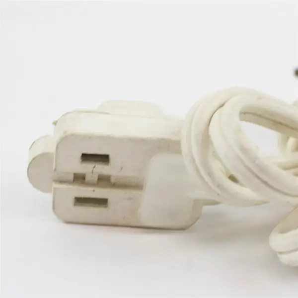 Lot of 2 White Extension Cords Used Home Workshop Power Cords