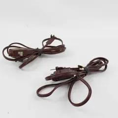Lot of 2 Brown Extension Cords