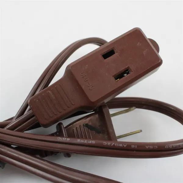 Lot of 2 Brown Extension Cords