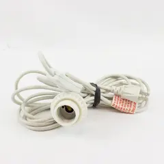 Pendant Light Kit, White Plug in Hanging Lantern Cord Cable E26 E27 Corded