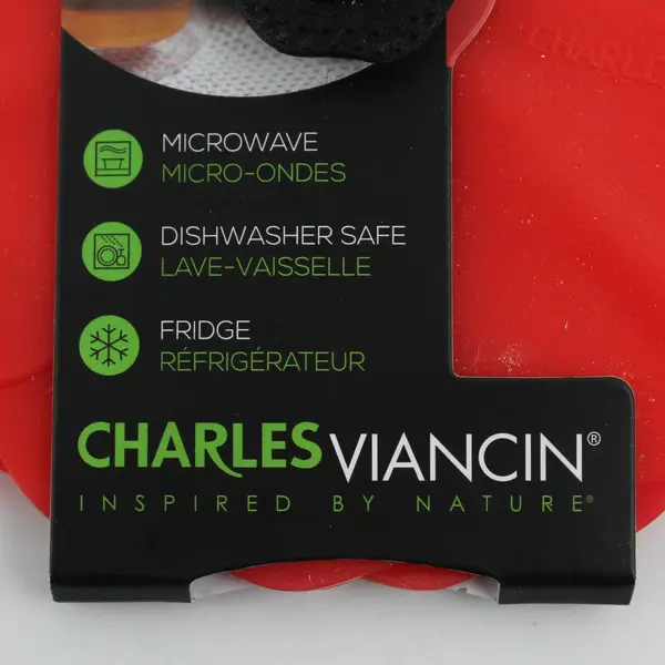 Set of 2 Poppy Silicone Drink Covers 4", Charles Viancin, New 