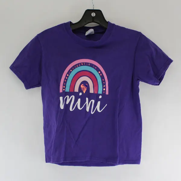 Port & Company Purple Youth S Short Sleeve Crew Neck T-Shirt