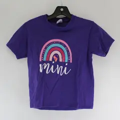 Port & Company Purple Youth S Short Sleeve Crew Neck T-Shirt