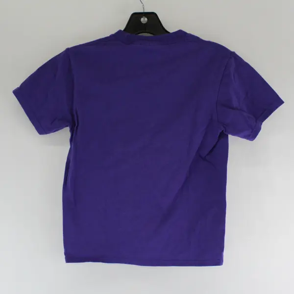 Port & Company Purple Youth S Short Sleeve Crew Neck T-Shirt