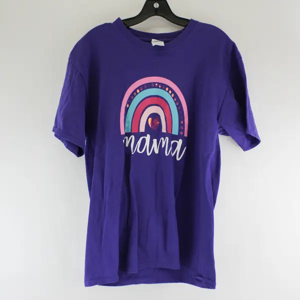 Port & Company Purple Women's L Short Sleeve Crew Neck T-Shirt