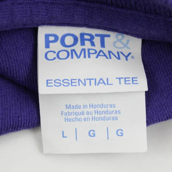 Port & Company Purple Women's L Short Sleeve Crew Neck T-Shirt