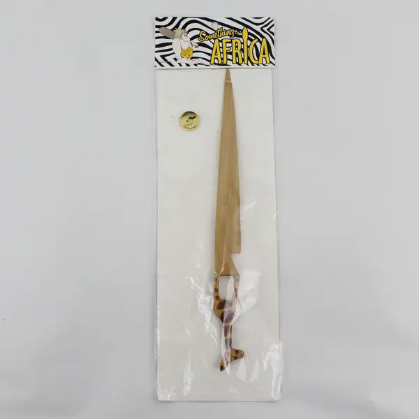 Something Africa Hand Carved Wooden Giraffe Letter Opener NIP
