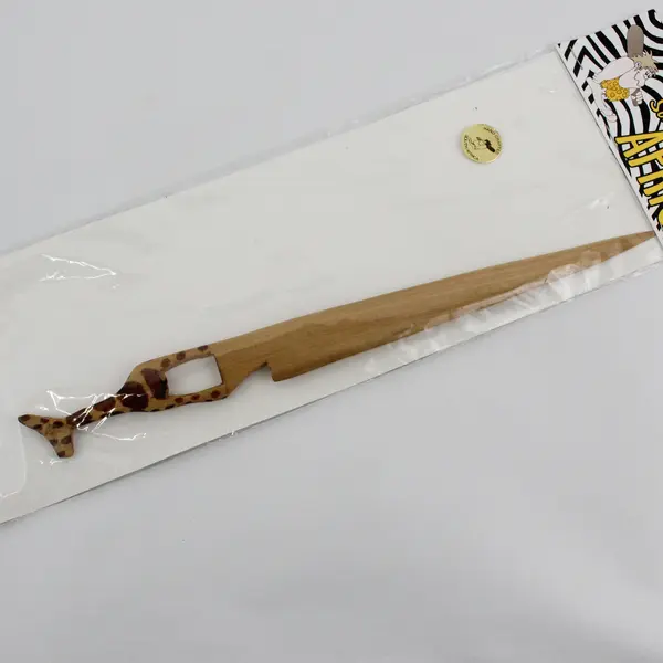 Something Africa Hand Carved Wooden Giraffe Letter Opener NIP