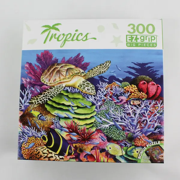 MasterPieces 300-Pc EZ-Grip Sea Turtle Cove Jigsaw Puzzle Complete