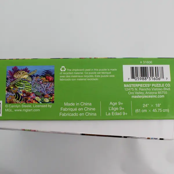 MasterPieces 300-Pc EZ-Grip Sea Turtle Cove Jigsaw Puzzle Complete