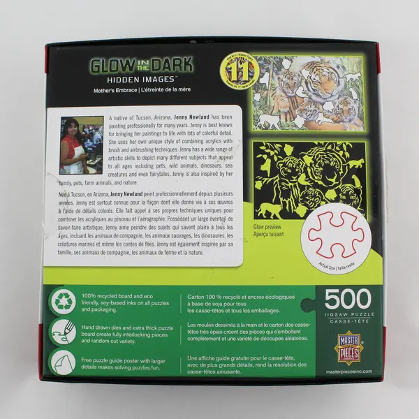 MasterPieces Mother's Embrace Hidden Images 500 Pc Glow in the Dark Puzzle