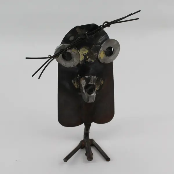 Handmade Owl Trowel Metal Art Sculpture