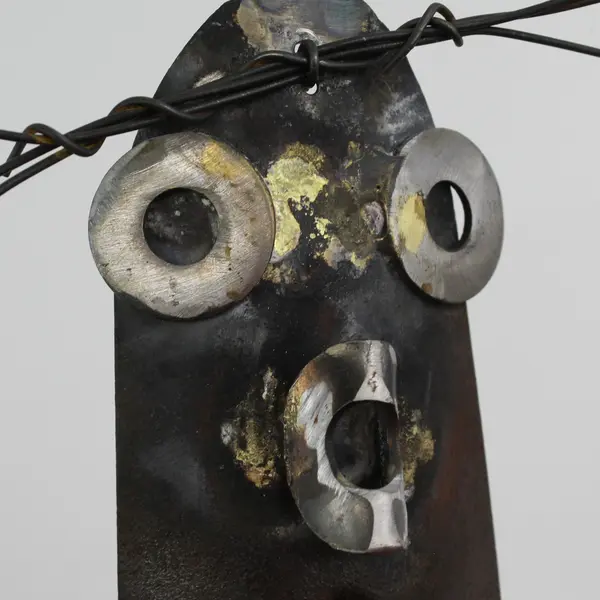Handmade Owl Trowel Metal Art Sculpture