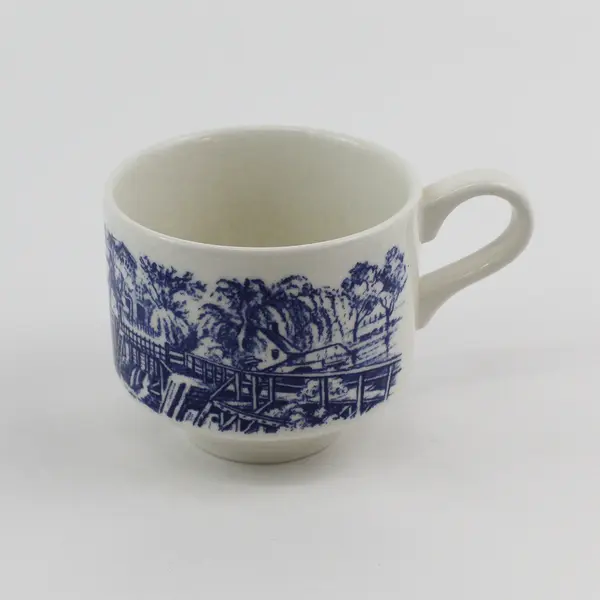 Churchill English Mill Dam Willow Transferware Coffee Cup