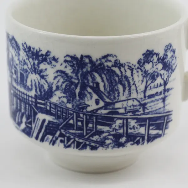 Churchill English Mill Dam Willow Transferware Coffee Cup