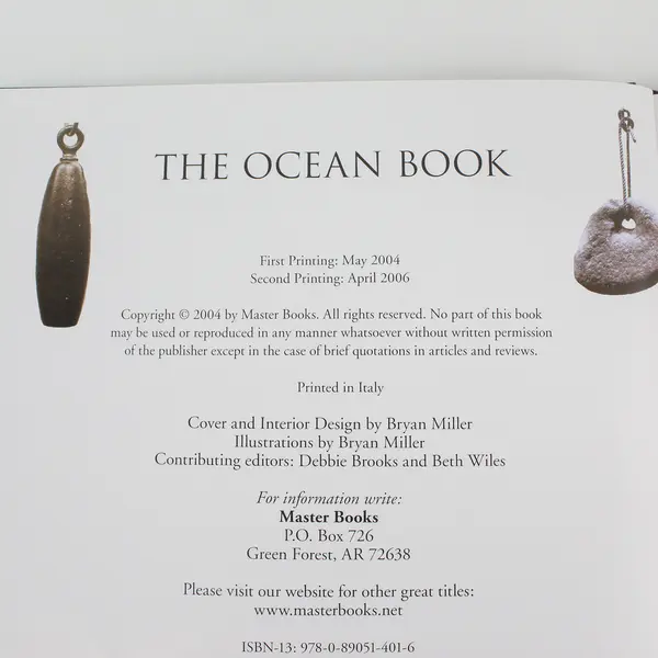 The Ocean Book by Frank Sherwin Wonders of Creation Series 2006 Hardcover Good