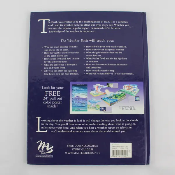 The Weather Book by Michael Oard Wonders of Creation Series 2006 Hardcover Good