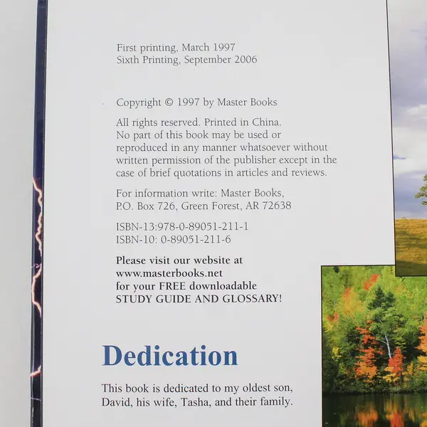 The Weather Book by Michael Oard Wonders of Creation Series 2006 Hardcover Good