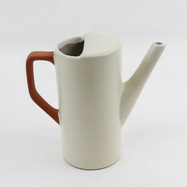 Hilton Carter Beige Terracotta Watering Can 7in Indoor Outdoor