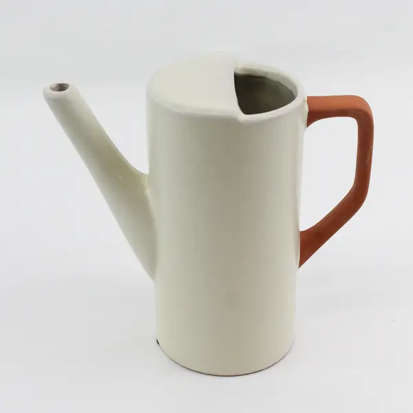 Hilton Carter Beige Terracotta Watering Can 7in Indoor Outdoor