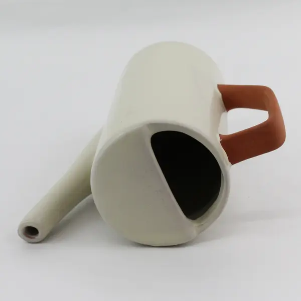Hilton Carter Beige Terracotta Watering Can 7in Indoor Outdoor