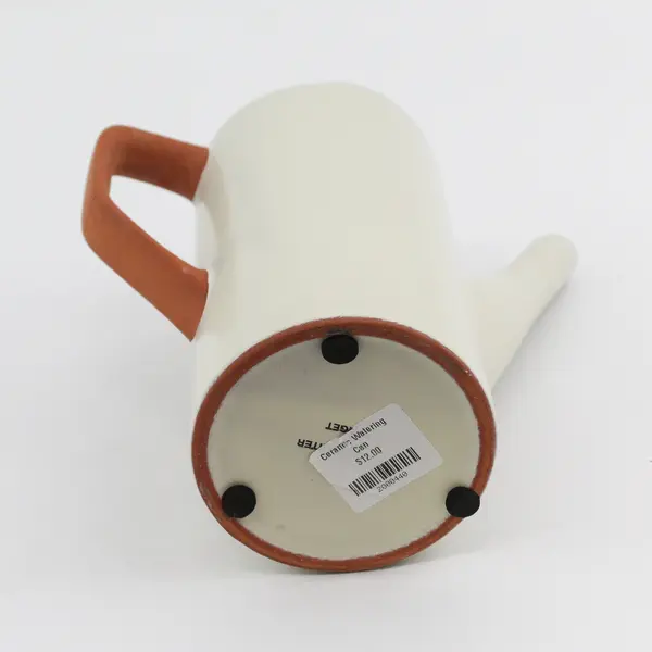 Hilton Carter Beige Terracotta Watering Can 7in Indoor Outdoor
