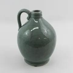 Green Crackled Glaze Ceramic Jug 