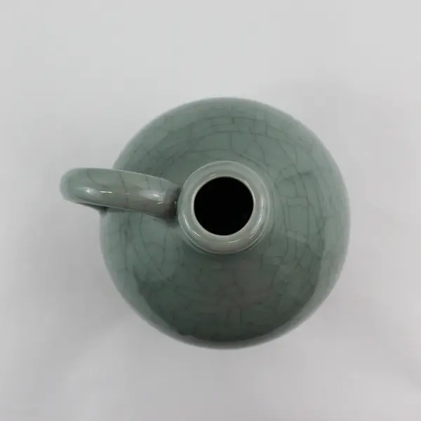 Green Crackled Glaze Ceramic Jug 