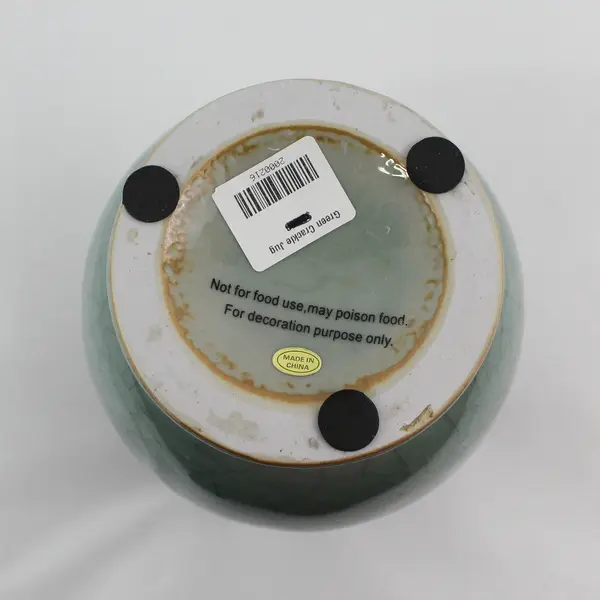 Green Crackled Glaze Ceramic Jug 
