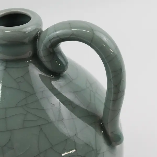 Green Crackled Glaze Ceramic Jug 
