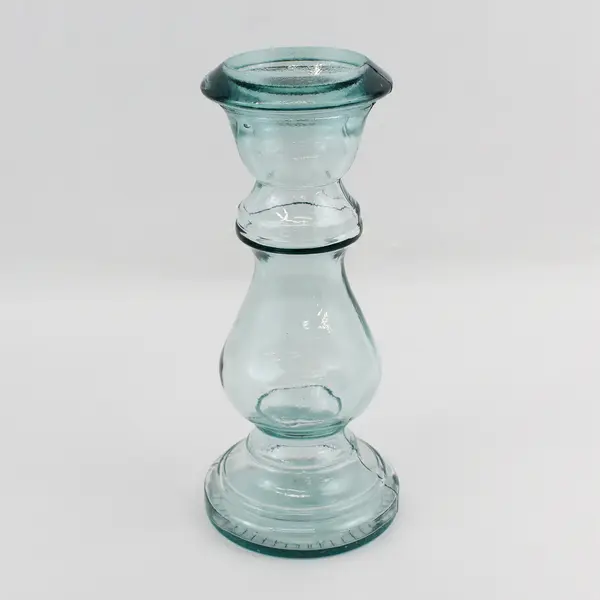 Vidrios San Miguel Aqua Tinted Recycled Glass Vase 12"