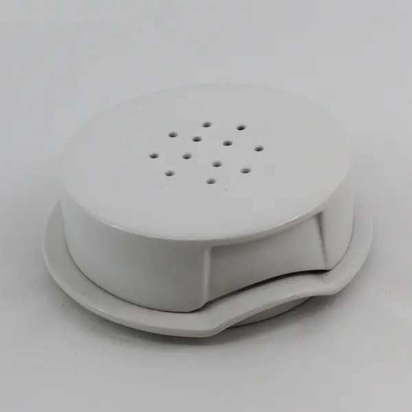 Crate&Barrel White Ceramic Brie Cheese Baker Vented Lid