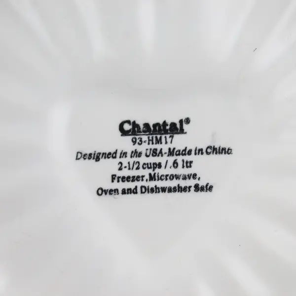 Chantal Ceramic White Heart-Shaped Baking Mold 93-HM17