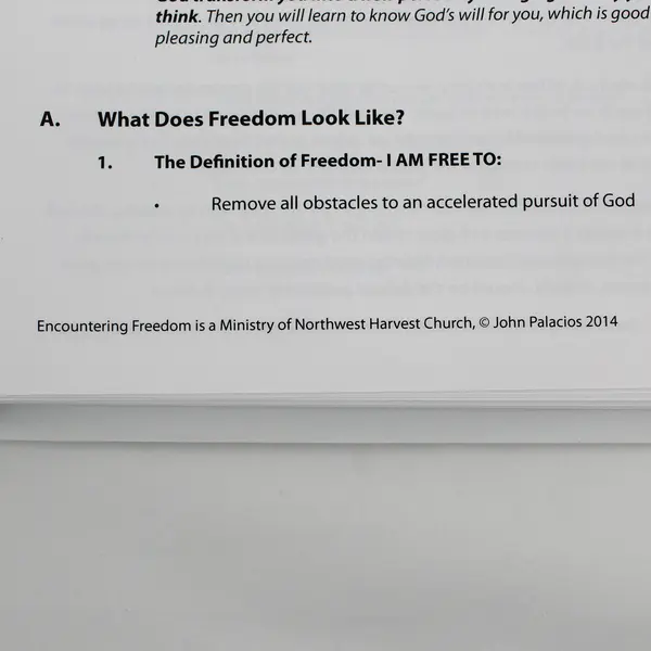 Encountering Freedom John Palacios Northwest Harvest Church 2014 Binder