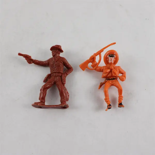 Vtg 1950's Marx Sears Heritage Fort Apache Playset Pieces - 65 Cowboys
