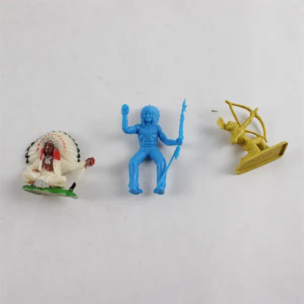 Vtg 1950's Marx Sears Heritage Fort Apache Playset Pieces - 65 Native Americans