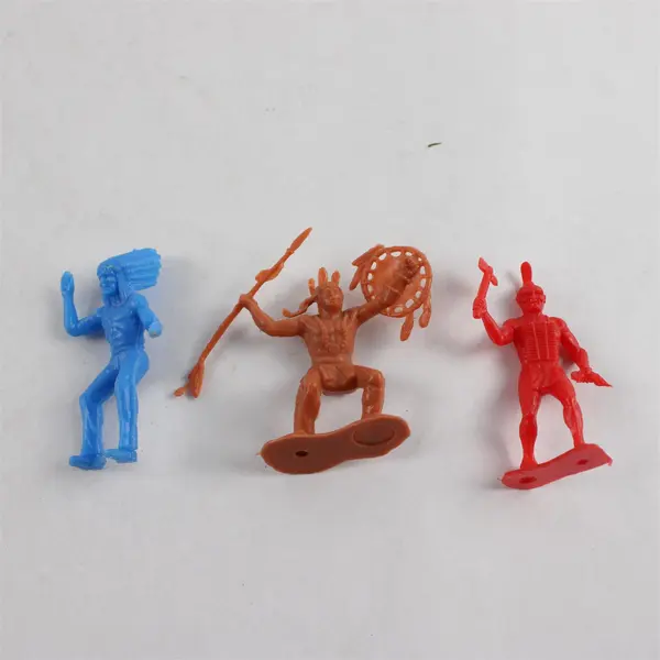 Vtg 1950's Marx Sears Heritage Fort Apache Playset Pieces - 65 Native Americans