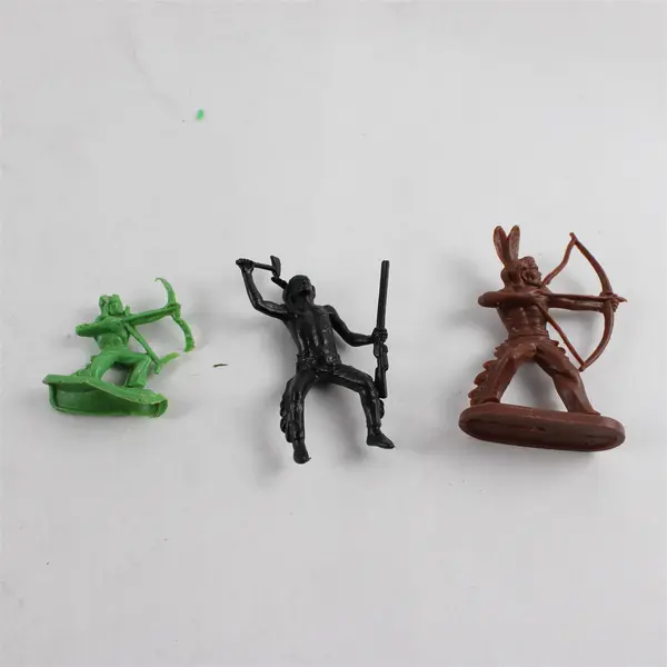 Vtg 1950's Marx Sears Heritage Fort Apache Playset Pieces - 65 Native Americans