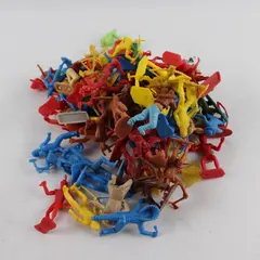 Vtg 1950's Marx Sears Heritage Fort Apache Playset Pieces - 75 Native Americans