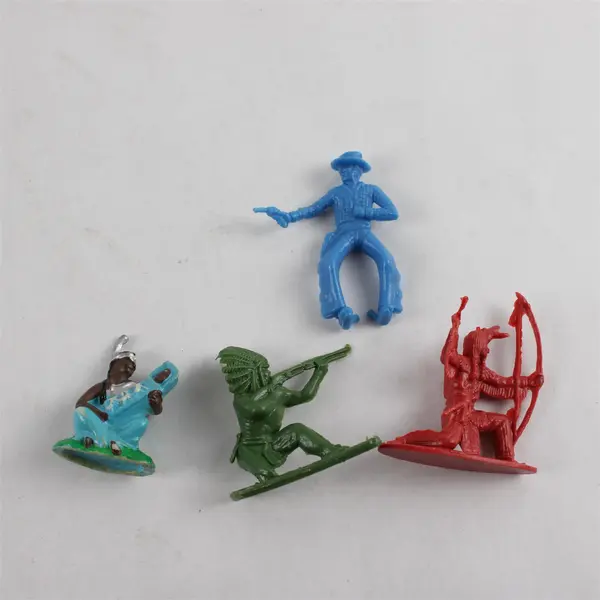 Vtg 1950's Marx Sears Heritage Fort Apache Playset Pieces - 75 Native Americans