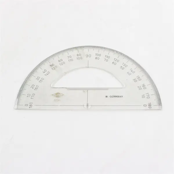 Lot of 6 Flawed Plastic Protractors for Hobbies and Crafts