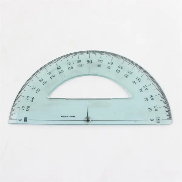 Lot of 6 Flawed Plastic Protractors for Hobbies and Crafts