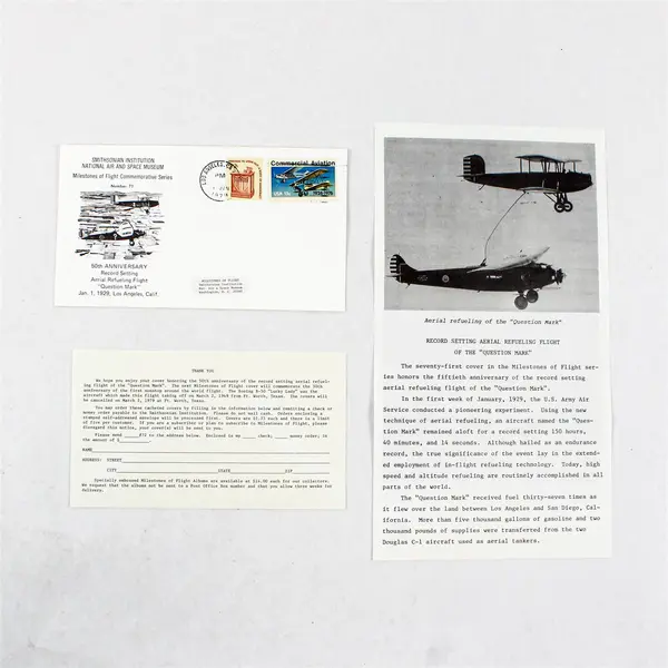 Lot Of 5 50th Anniversary Aerial Refueling Flight 1979 Milestones Covers