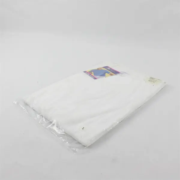Royal Comfort Men's Large White Short Sleeve Polo Shirt 100% Cotton