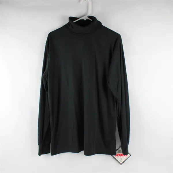 Cabela's Premium Under Shirt Solid Black Long Sleeve Turtleneck Thermax Men's L
