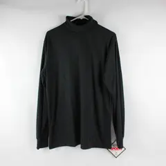 Cabela's Premium Under Shirt Solid Black Long Sleeve Turtleneck Thermax Men's L