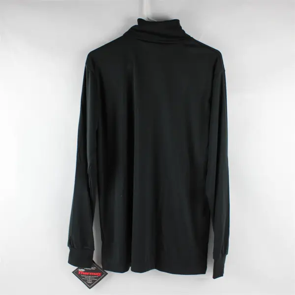Cabela's Premium Under Shirt Solid Black Long Sleeve Turtleneck Thermax Men's L